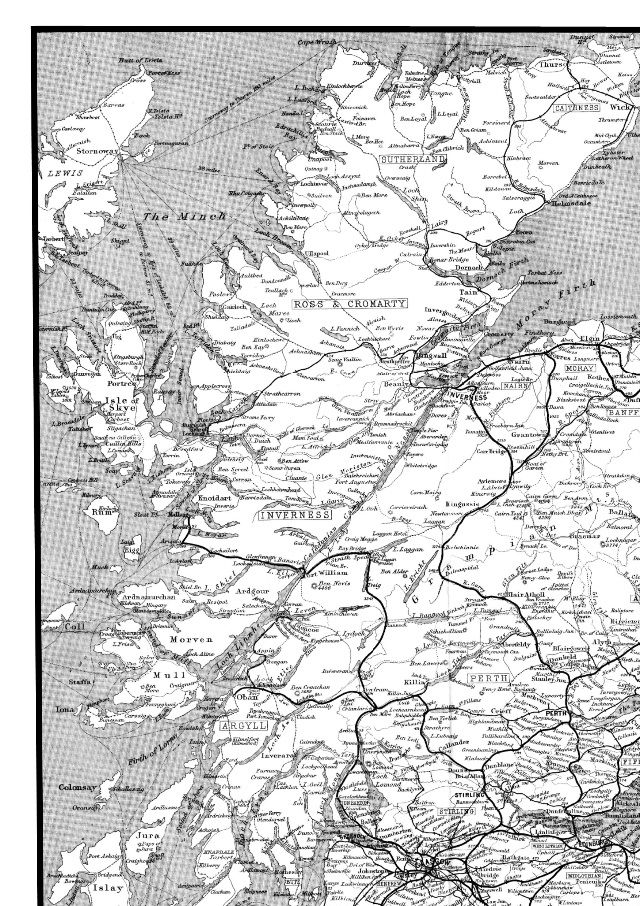 Kaart van The Edinburgh Geographical Institute