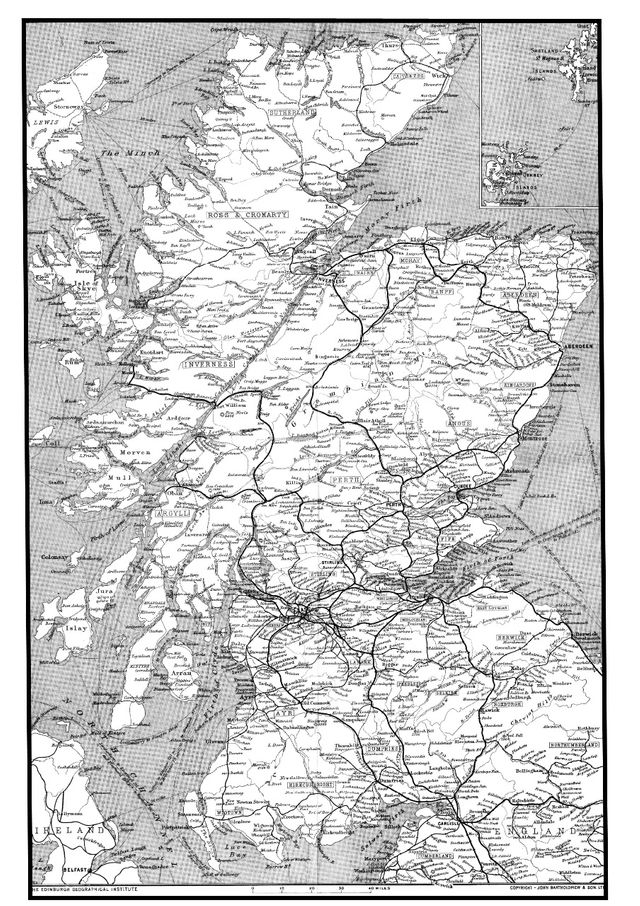Kaart van The Edinburgh Geographical Institute