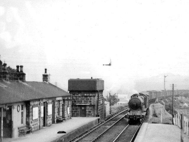 Het spoorwegstation van Maud